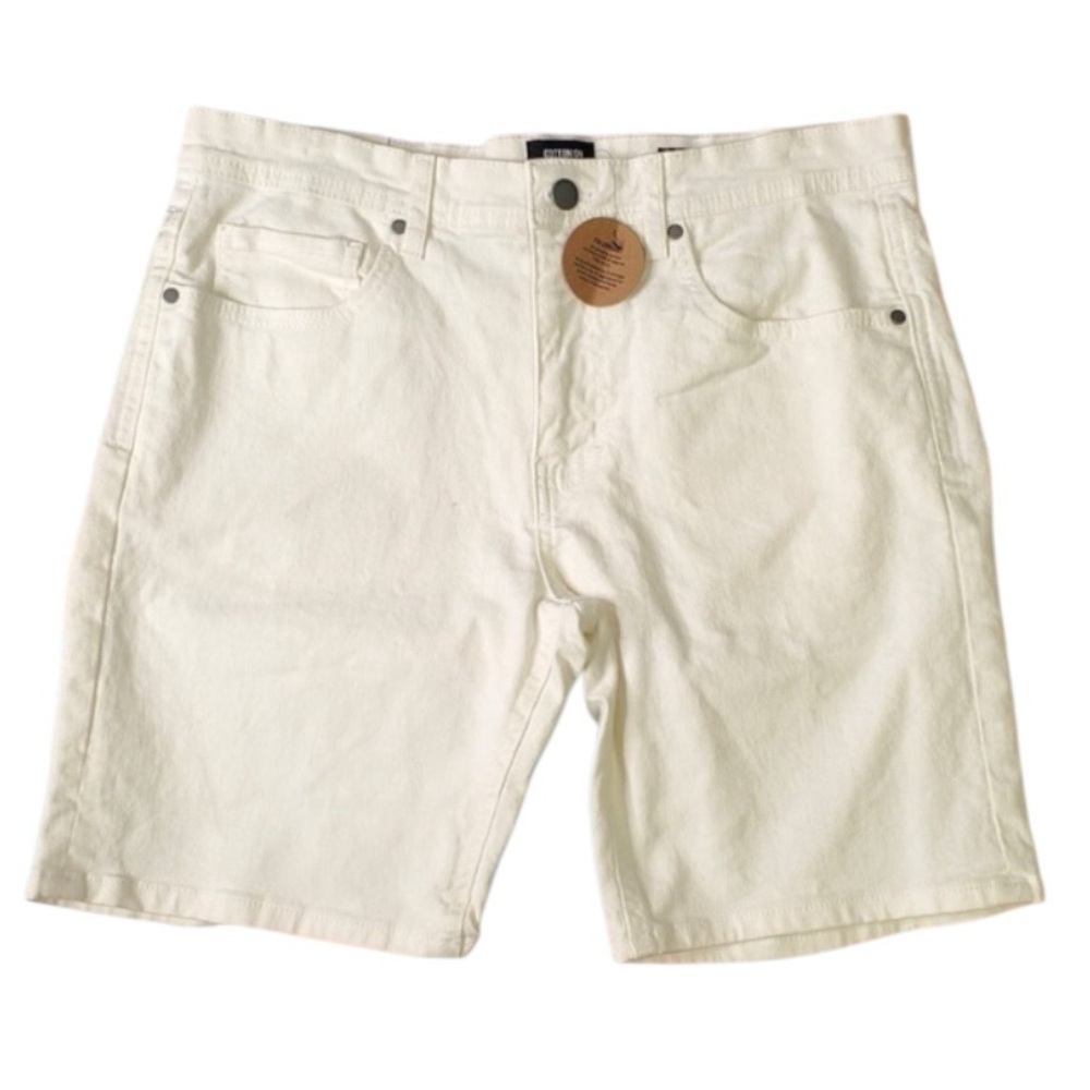 S various white cotton on shorts white